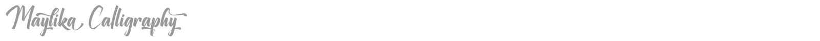 Maylika Calligraphy font preview